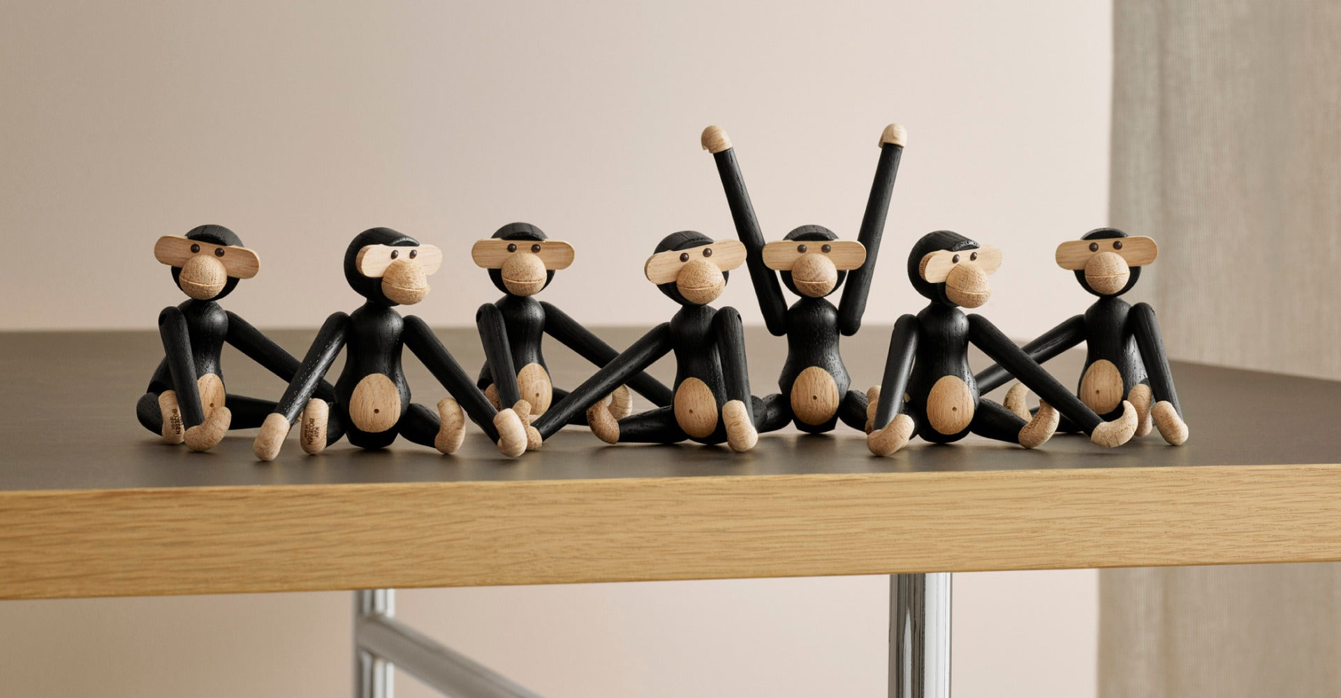 Kay Bojesen Mini abe - mørkbejdset eg - Bahne